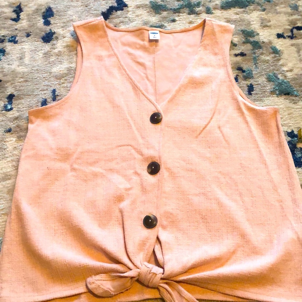 Old Navy Tie Front Top